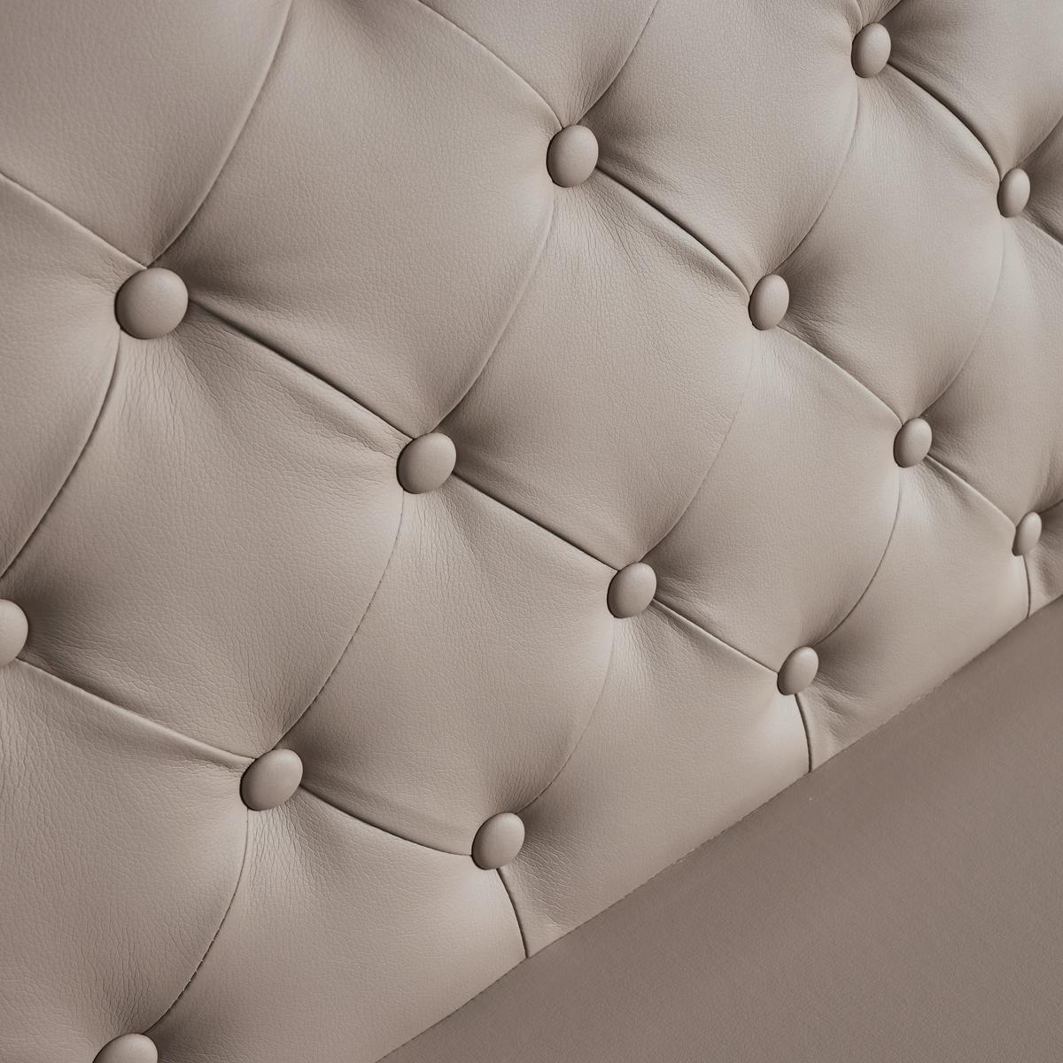 LavicE Ivie - šedohnědá koženka - černá/šedohnědá, Moderní, kov/dřevo (140/92/62cm) - Bessagi Home