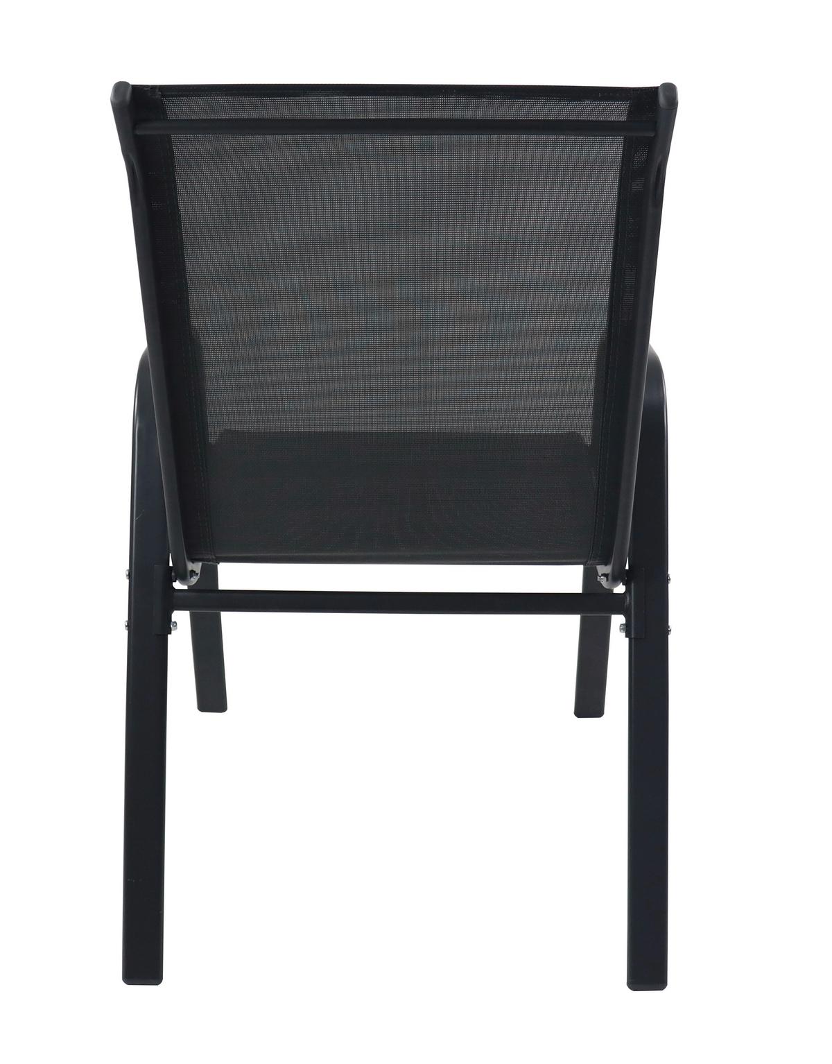 Gartenstuhl-Set Sonlas 4-teilig Anthrazit - Anthrazit, MODERN, Kunststoff/Metall (56/89/73cm) - MID.YOU