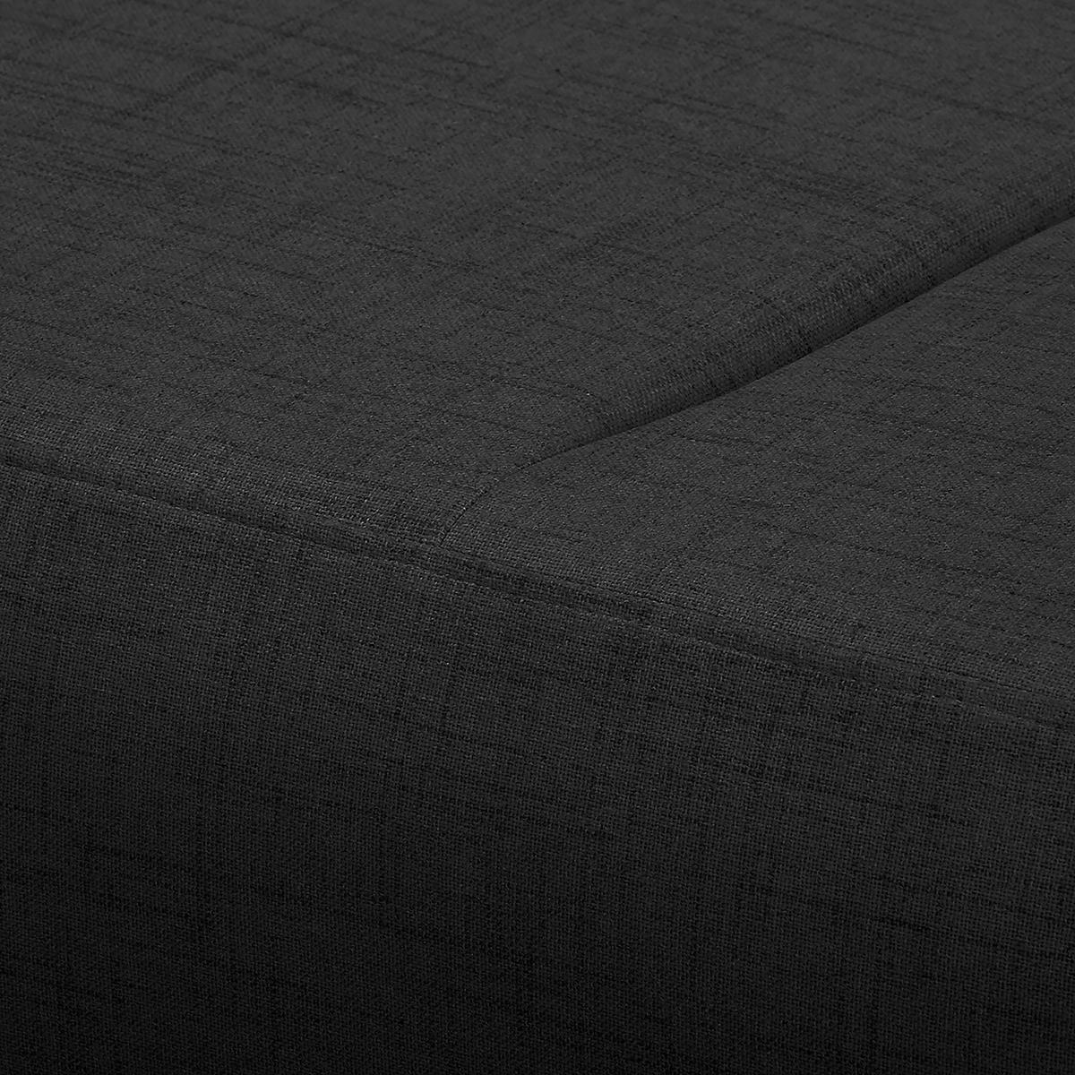 Ecksofa Bella Schwarz S: 257x174 cm - Wengefarben/Schwarz, Design, Textil (257/174cm) - Livetastic