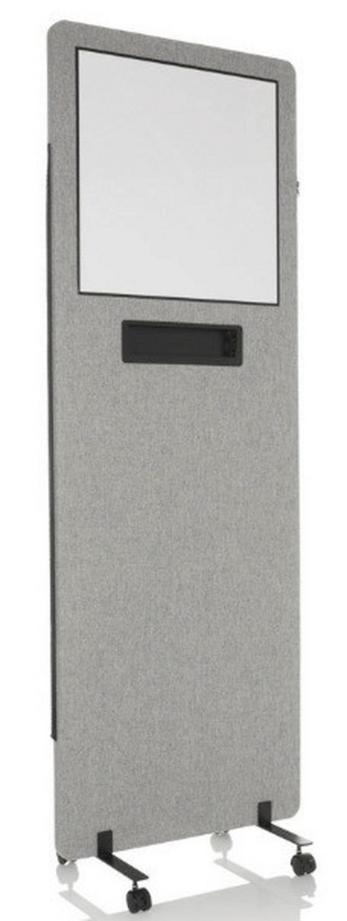 Trennwand Flexmiut Wb - Klar/Hellgrau, Basics, Kunststoff/Textil (60/177/3cm) - MID.YOU