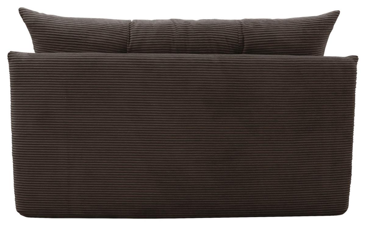 Schlafsofa Mit Bettkasten Yellow B: 154 Cm Cord Braun - Schwarz/Braun, Design, Textil (154/93/85cm) - MID.YOU