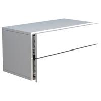 Nachtkästchen USAl L B: 60 cm Weiß - Weiß, MODERN, Holzwerkstoff (60/30/32cm) - MID.YOU