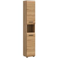 Hochschrank Ice Eiche Artisan Dekor B: 30cm - Schwarz/Eiche Artisan, Basics, Holzwerkstoff (30/185/30cm) - MID.YOU