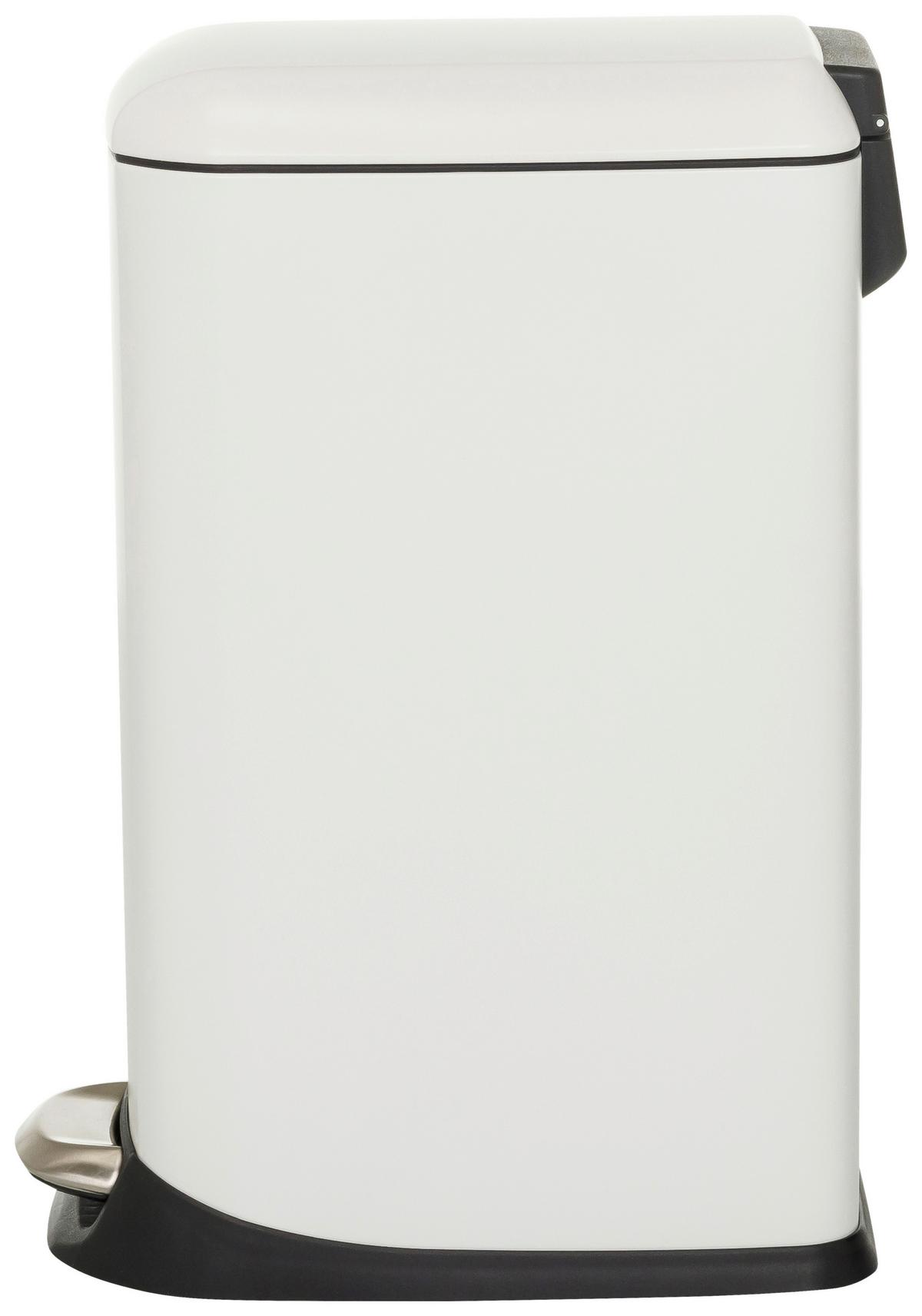 Abfallsammler Clean Slim Schwarz B: 34 cm - Schwarz/Weiß, MODERN, Metall (34/56/22cm) - MID.YOU