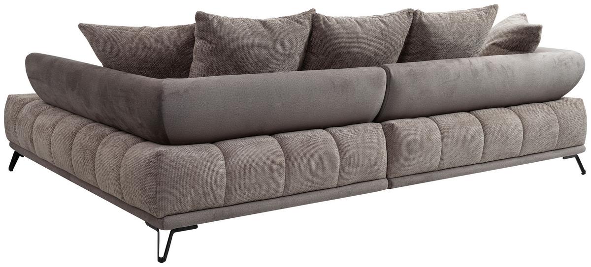 LARGO, pravá, sivohnedá, potreba šírky dverí 90 cm - čierna/taupe, Modern, kov/textil (262/184cm)