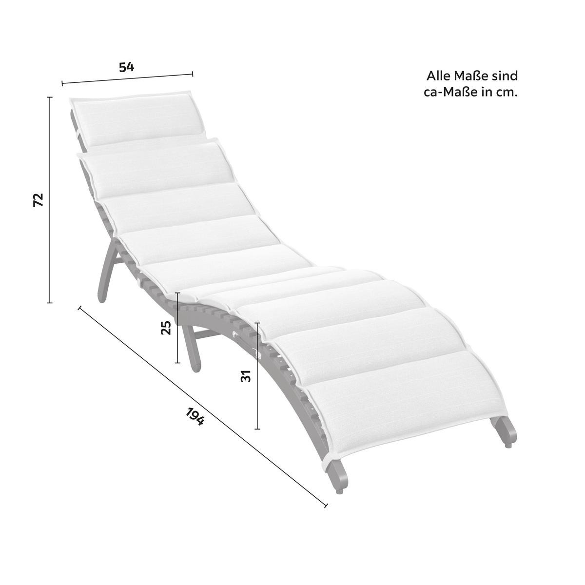 ZÁHRADNÉ LEŽADLO BELINDA - sivá/tmavosivá, Modern, kov/textil (180/54/70cm) - Bessagi Garden