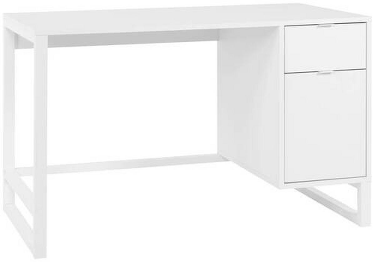 Schreibtisch B 65cm H 75cm Sumatra Weiß - Weiß, Basics, Holzwerkstoff (120/65/75cm) - MID.YOU