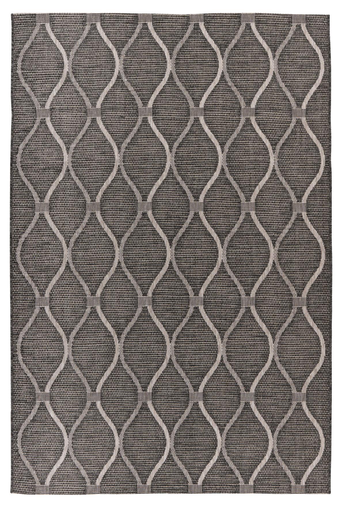 Flachwebteppich My Nordic 871 - Grau, Design, Textil (160/230cm) - Obsession