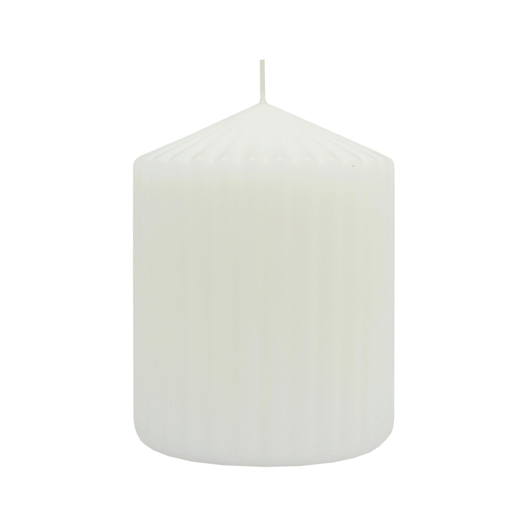VÁLCOVÁ SVÍČKA LIONA - bílá, parafín (7/9cm) - Mömax