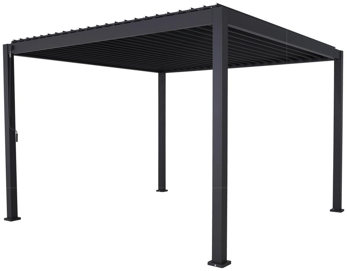 PERGOLA DELUXE 360X360CM ANTHRAZIT - Anthrazit, MODERN, Metall (360/250/360cm) - Gardenson
