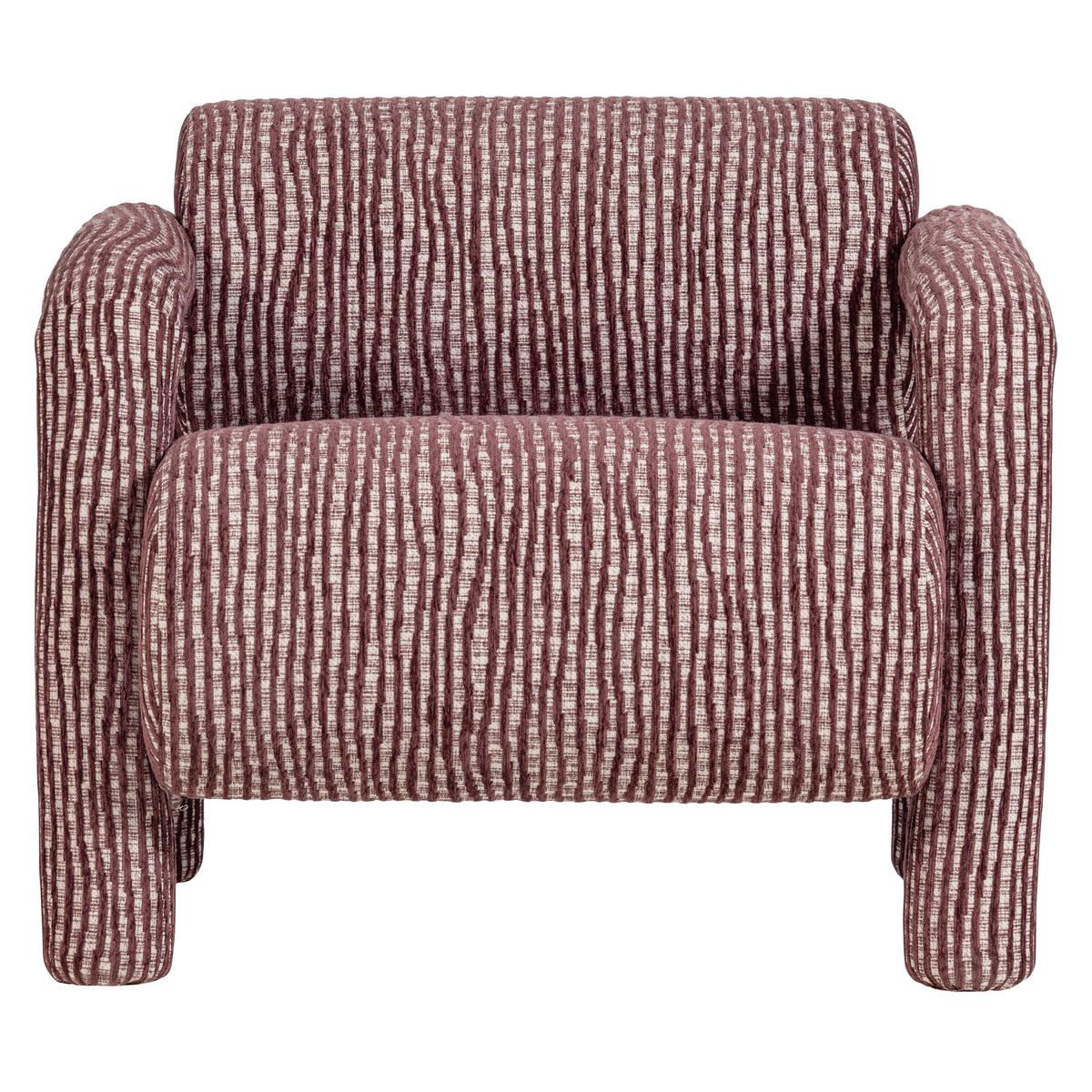SESSEL Lenny Bordeaux B: 76cm - Bordeaux, MODERN, Textil (76/65/82cm) - Livetastic