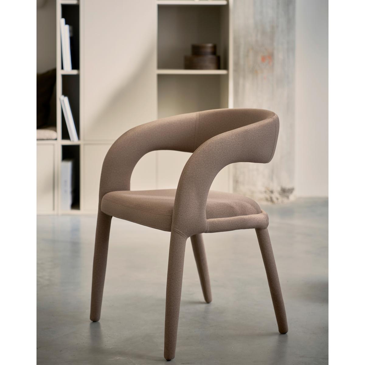 ARMLEHNSTUHL Arms Braun B: 60cm - Braun, MODERN, Textil (60/80/54cm) - Livetastic