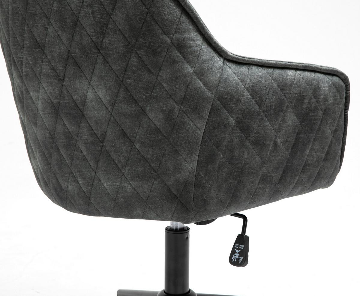 Drehstuhl Watson - Schwarz/Grün, MODERN, Kunststoff/Textil (57/91/58cm) - Livetastic