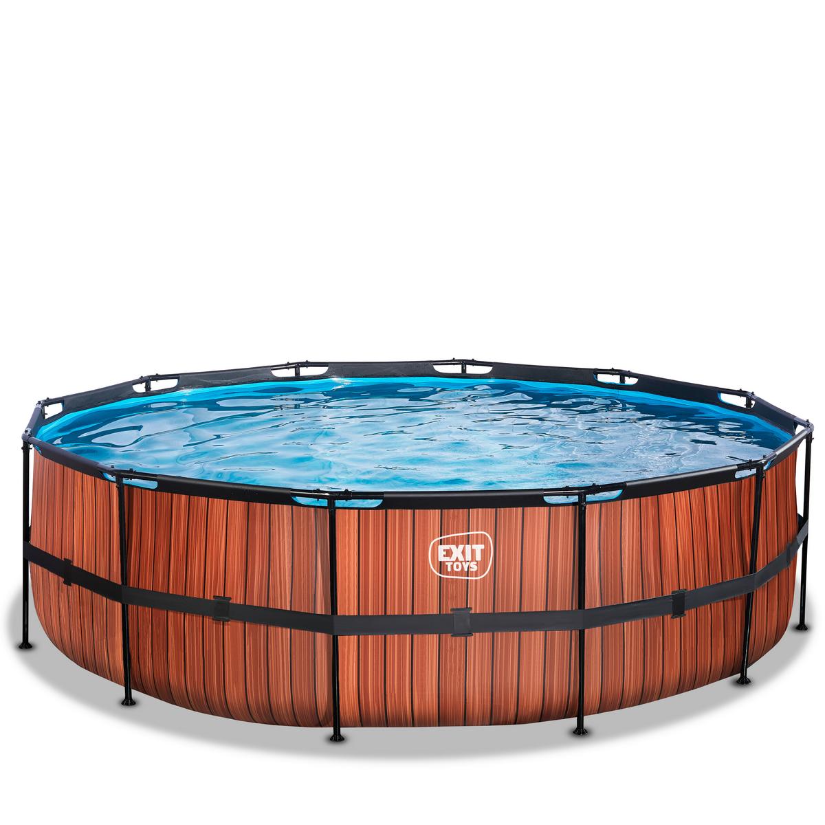 Pool-set Braun, D/h: 488x122cm - Braun, KONVENTIONELL, Kunststoff (488/122cm) - EXIT Toys