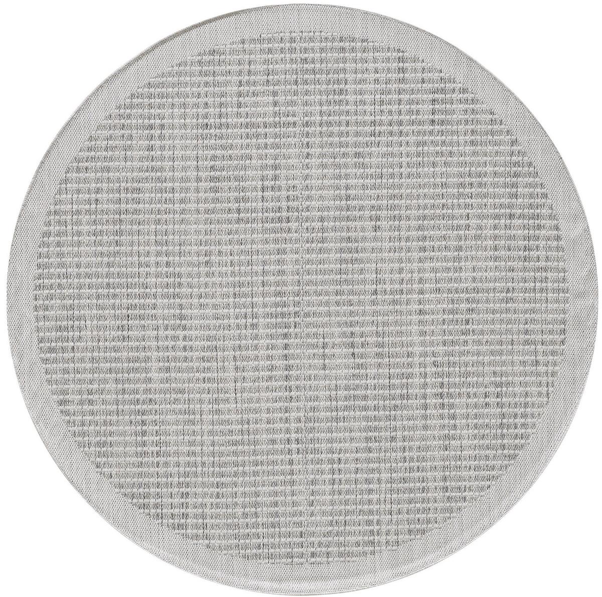 Outdoor-Teppich Grau Giza 160 cm, In- & Outdoor - Grau, Basics, Textil (160cm) - Novel