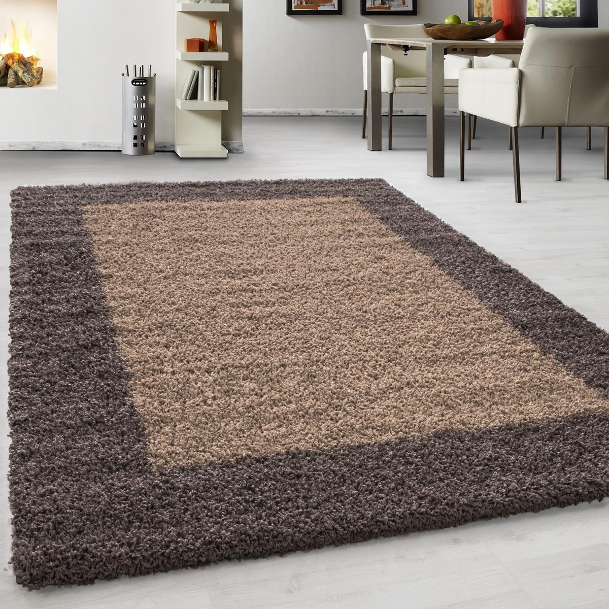 Hochflor Teppich Taupe Life 80x150 cm - Taupe, KONVENTIONELL, Textil (80/150cm) - Novel