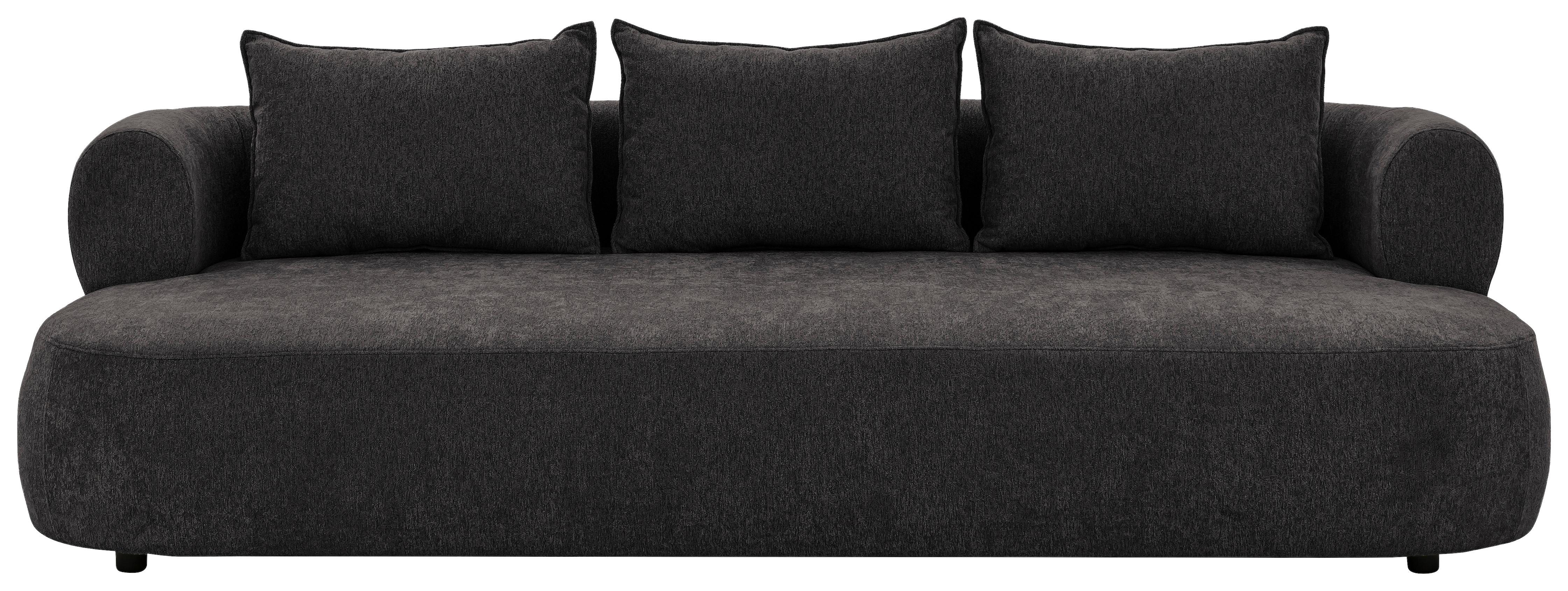 Bigsofa Ferro Schwarz B: 240 Cm - Schwarz, Design, Textil (240/76/122cm) - Livetastic