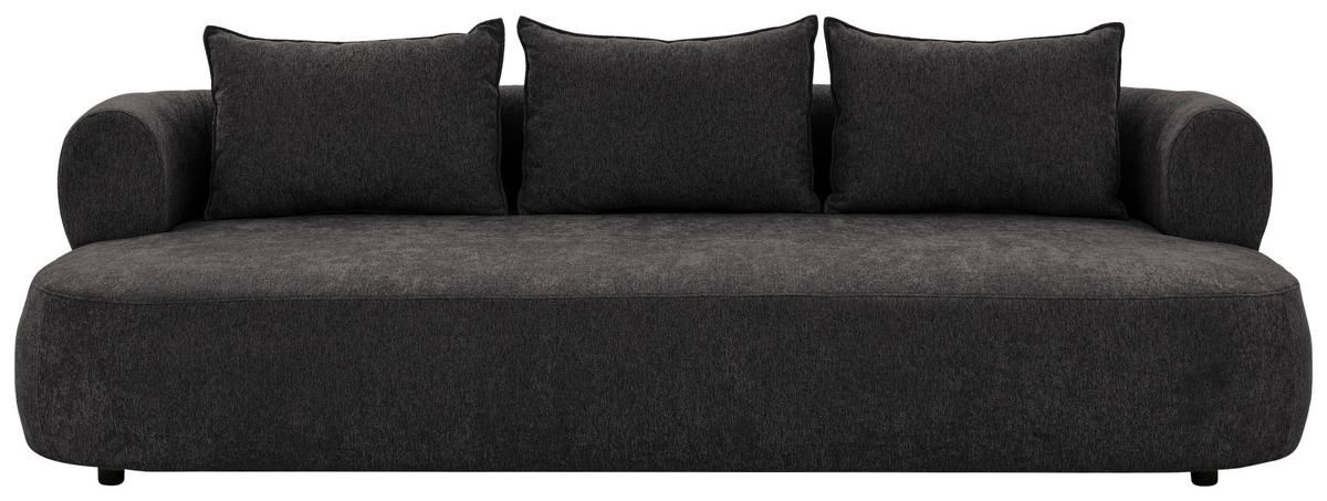 Bigsofa Ferro Schwarz B: 240 Cm - Schwarz, Design, Textil (240/76/122cm) - Livetastic