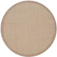 Outdoor-Teppich Giza Beige 200 cm, In- & Outdoor - Beige, Basics, Textil (200cm) - Novel
