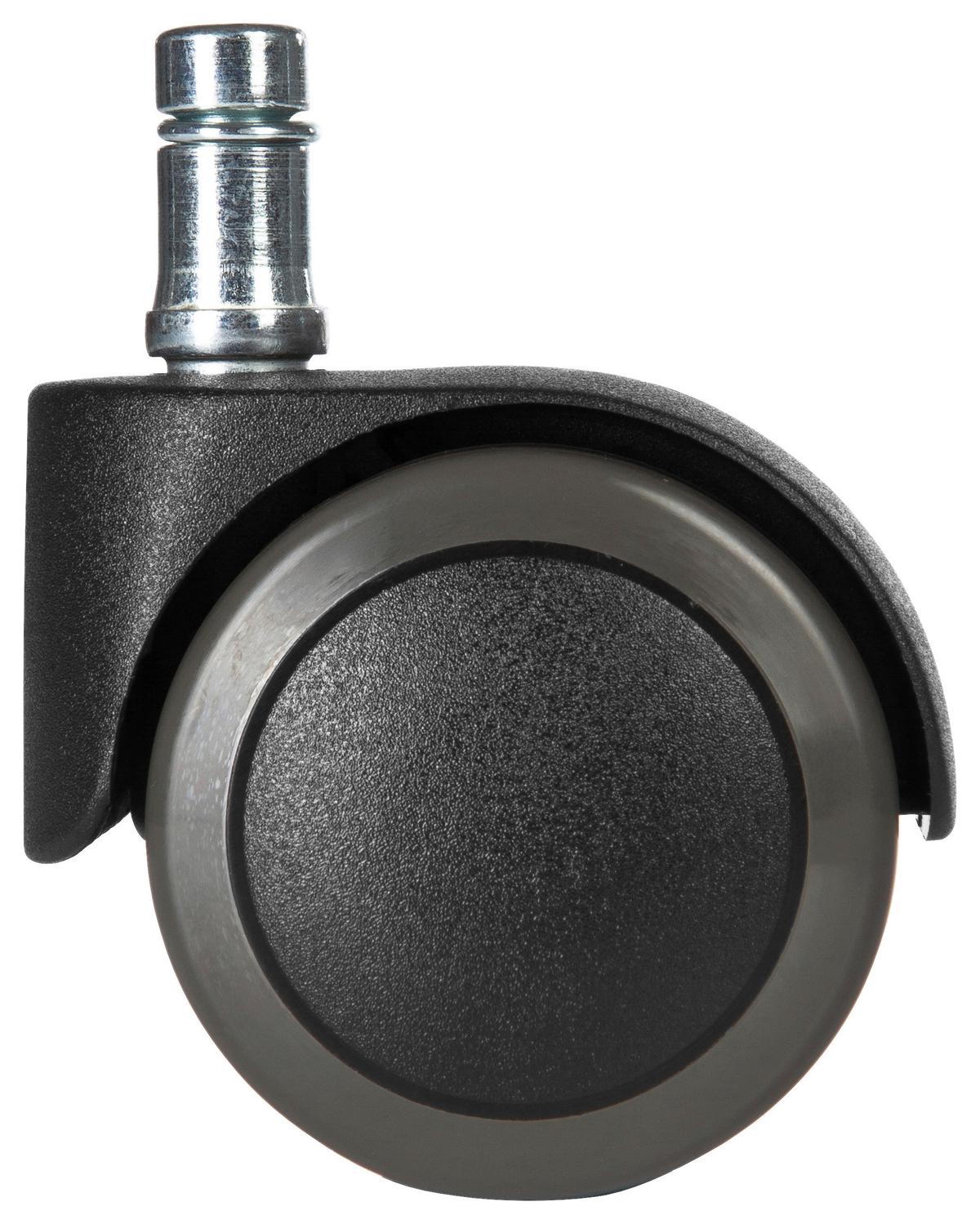 Drehstuhlrolle Schwarz 5x Rolo Easy 10mm/50mm - Schwarz, MODERN, Kunststoff/Metall (5/6/5cm) - MID.YOU