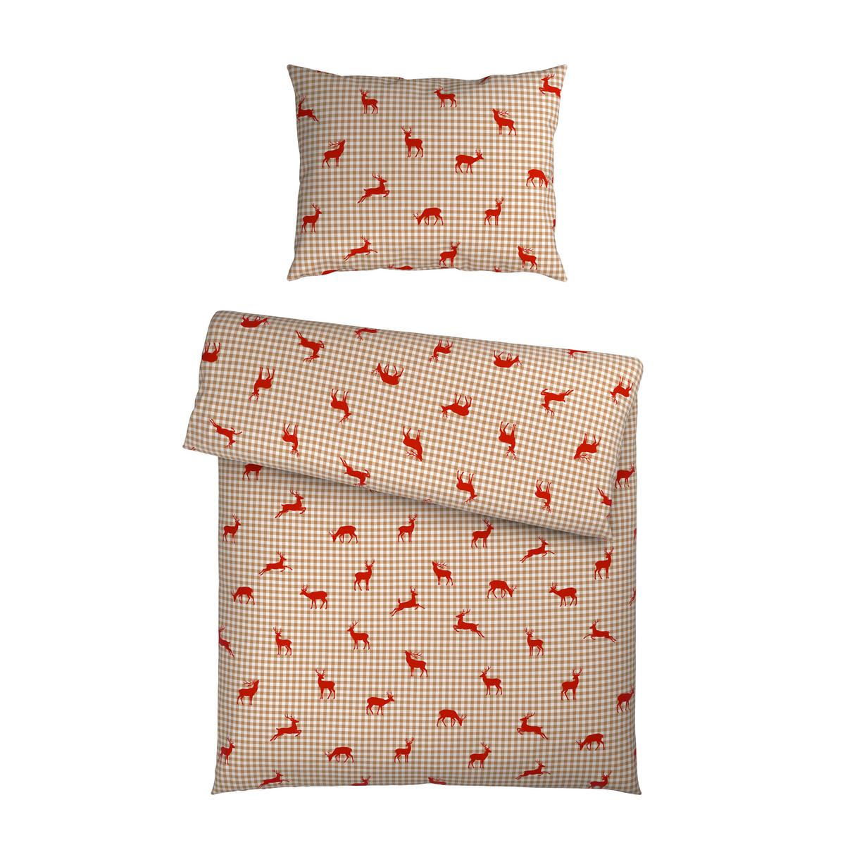 BETTWÄSCHE RUDOLPH - Beige/Rot, ROMANTIK / LANDHAUS, Textil - James Wood
