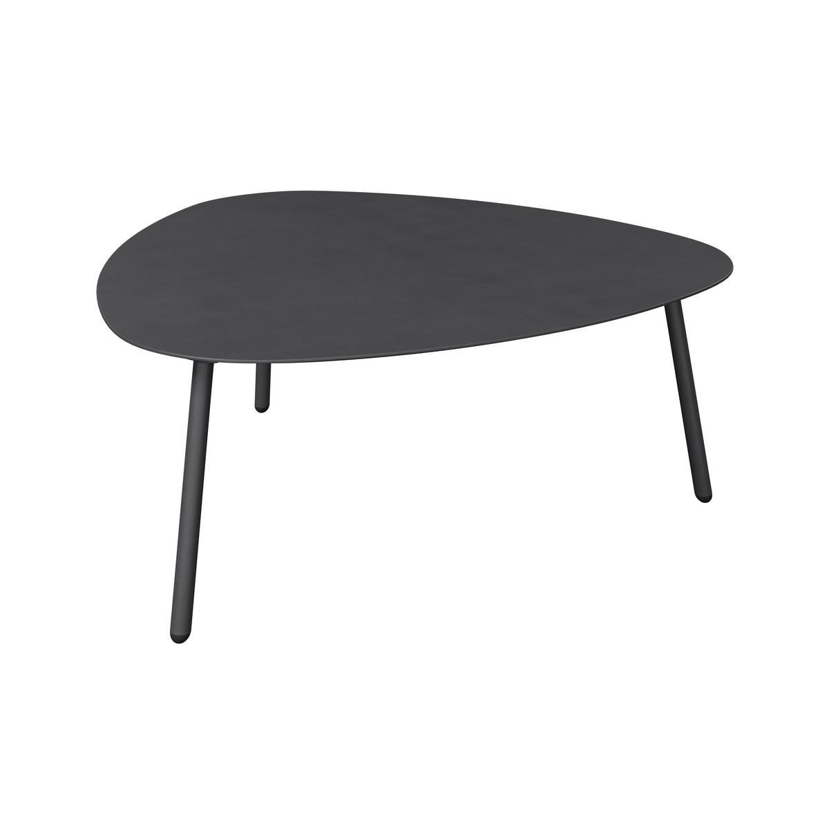 SADA STOLKŮ LEONIE - antracitová, Basics, kov (90/91/35cm) - Mömax