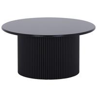 Couchtisch Rund Linz Schwarz - Schwarz, Design, Holzwerkstoff (60/30/60cm) - Livetastic