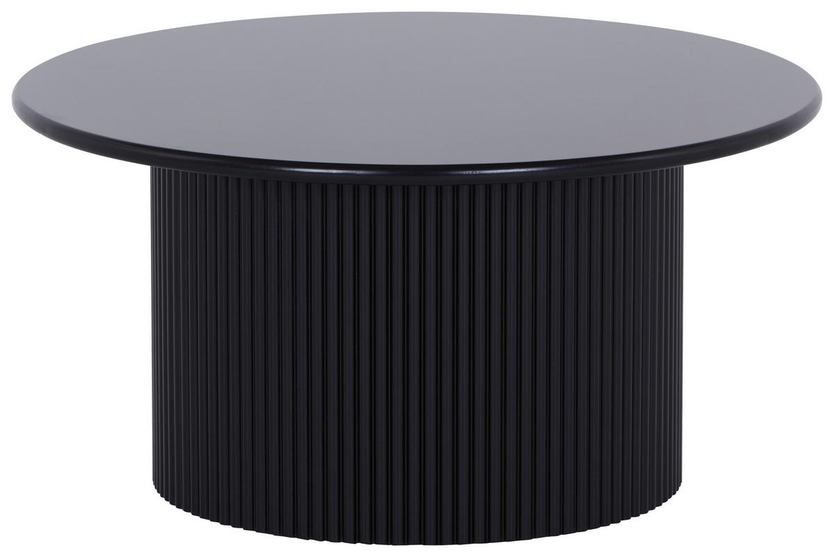 Couchtisch Rund Linz Schwarz - Schwarz, Design, Holzwerkstoff (60/30/60cm) - Livetastic