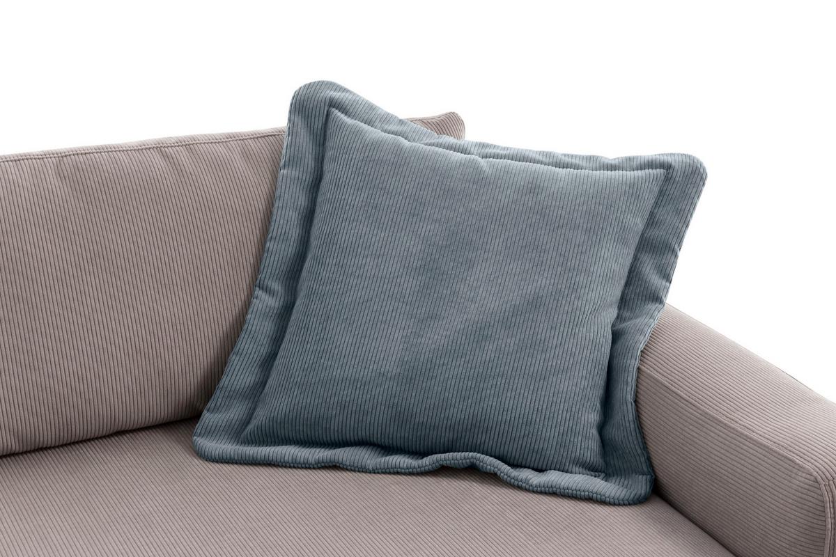 Sofakissen Bourbon - Blaugrau, MODERN, Textil (70/12/70cm) - MID.YOU