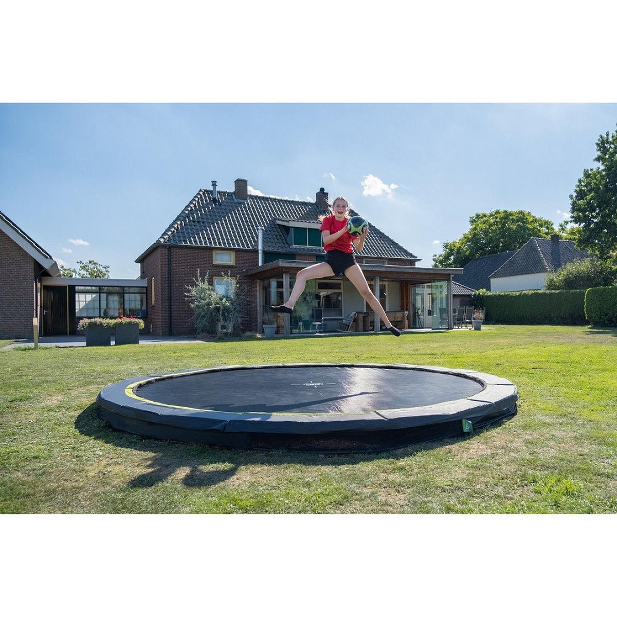 Trampolin Exit Silhouette - Schwarz, KONVENTIONELL, Kunststoff/Metall (427/20cm) - EXIT Toys