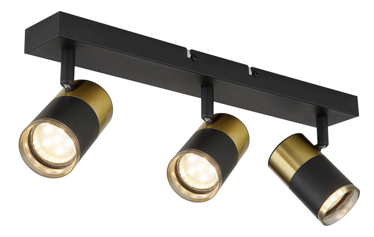 Strahler 57850-3 - Dunkelgrau/Schwarz, Design, Kunststoff/Metall (41/6/12cm) - Globo