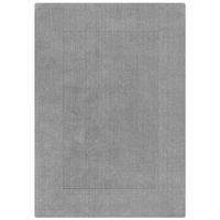 Handwebteppich Woll Bordüre Grau 120x170 - Grau, Basics, Textil (120/170cm)