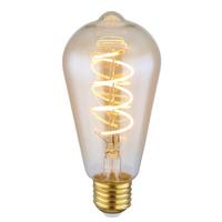 LED-LEUCHTMITTEL 1800K, E27 - Bernsteinfarben, Basics, Glas (6,4/14,1cm)