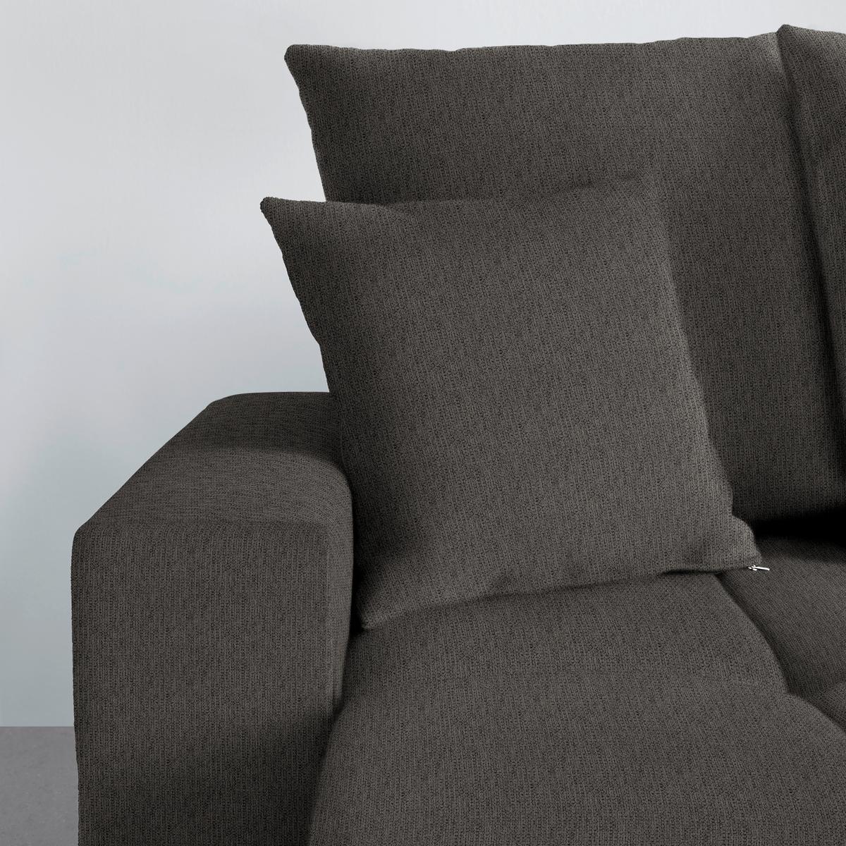 Rohová sedačka ALATRI, oboustr.,antracitová,s polšt. - černá/zelená, Moderní, textil/plast (289/90/176cm) - Based