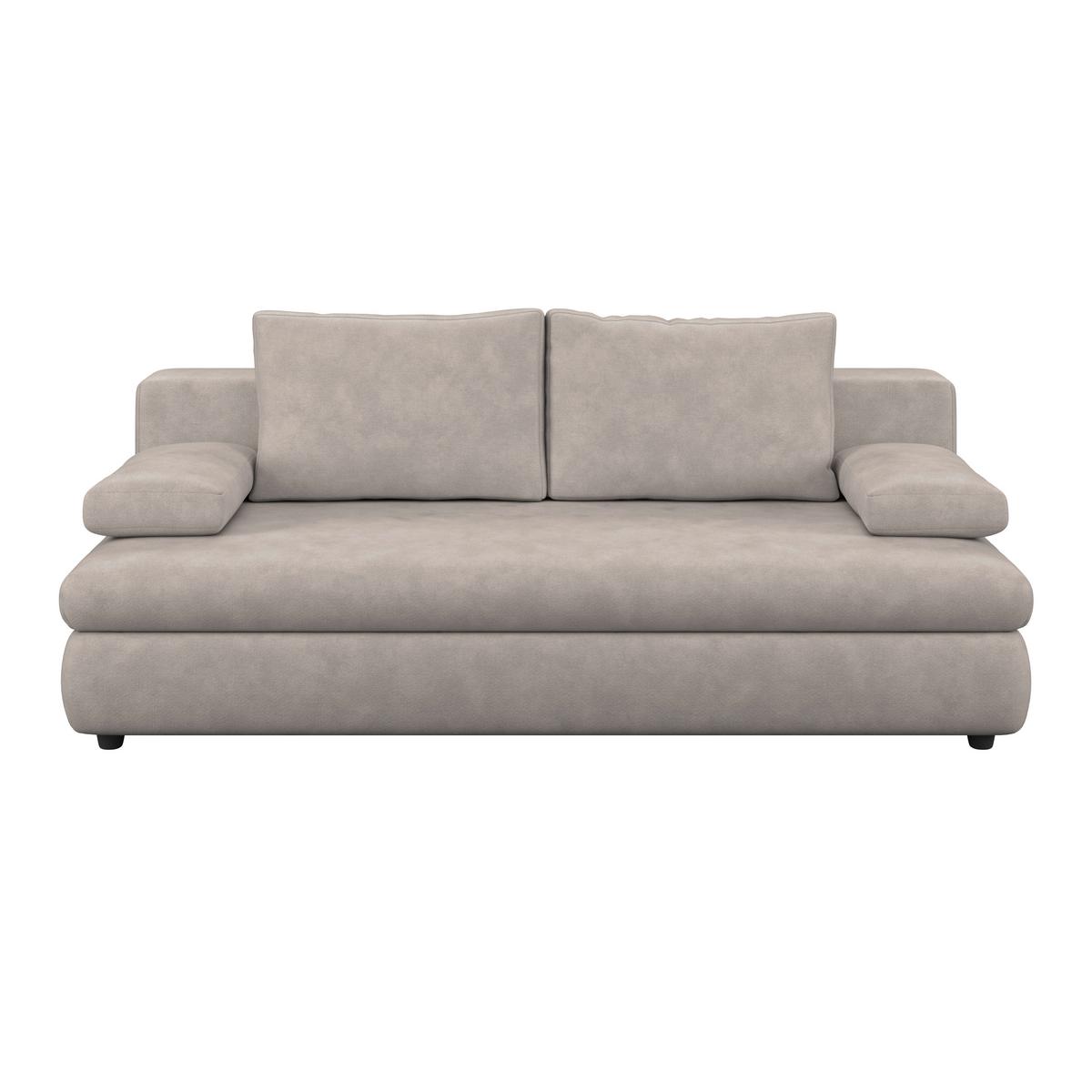 Schlafsofa Oslo Schwarz, Lf: 200x140 cm - Schwarz, Trend, Holz/Kunststoff (205/72/100cm)