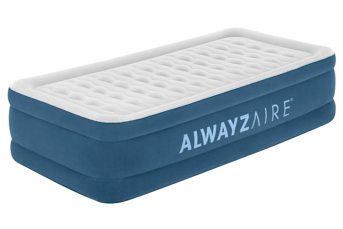 Luftbett Lennard 191x97x46 Cm Bis 150kg, Inkl. Pumpe - Dunkelblau/Grau, KONVENTIONELL, Kunststoff/Metall (191/97/46cm) - Bestway