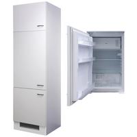 Kühlschrank-Umbauschrank Wito B: 60 cm Weiß - Weiß, MODERN, Holzwerkstoff (60/200/57cm) - FlexWell