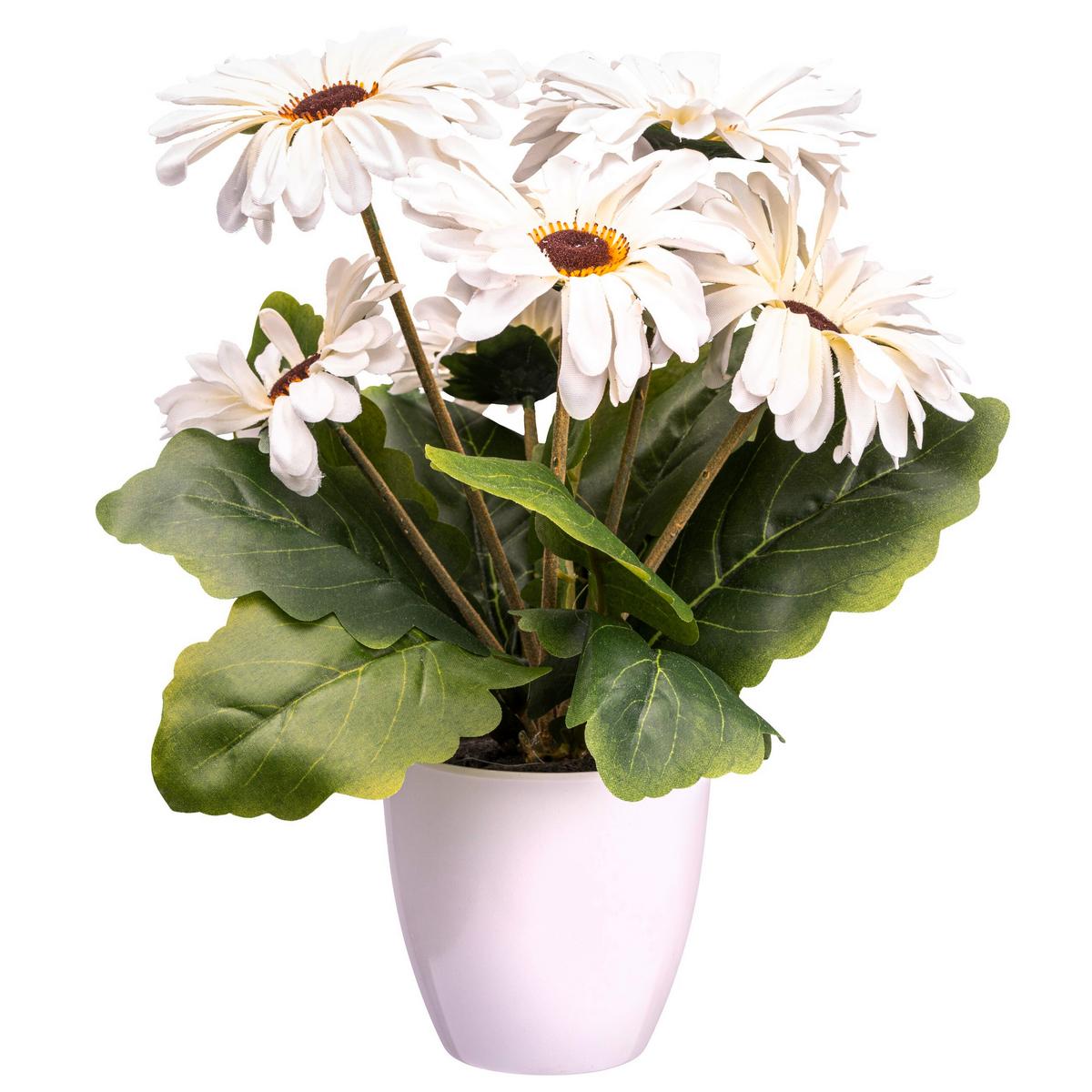 Kunstpflanze Herbstblumen - Gelb/Rot, Basics, Kunststoff (60/160/80cm)