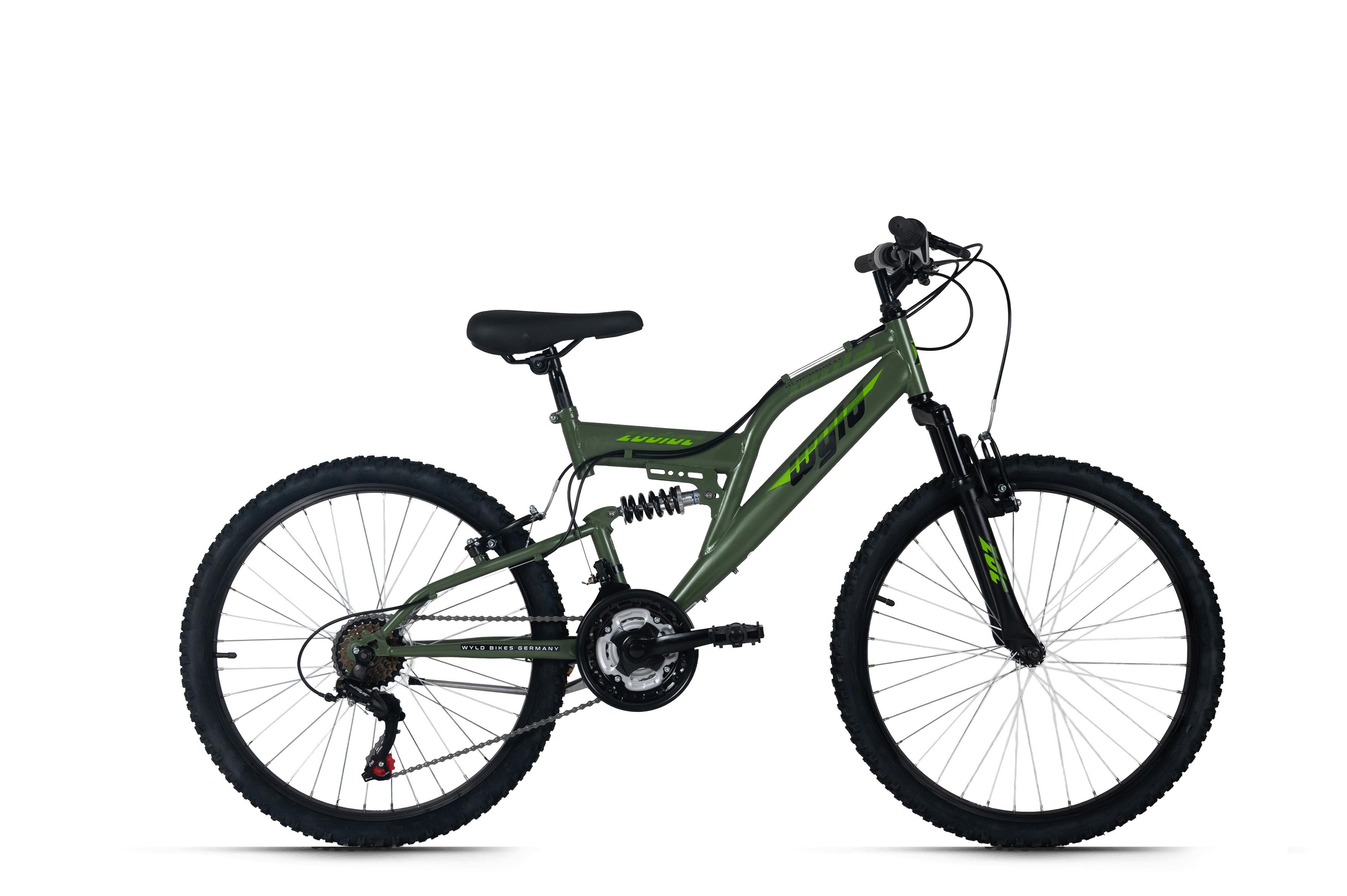 WYLD Kinder Mountainbike Fully grün - Grün, MODERN, Metall (25cm)