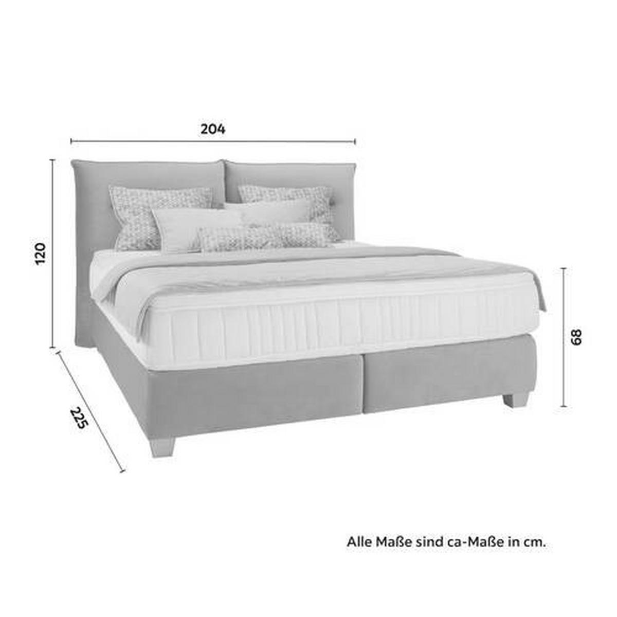 Postel boxspring Fog 180x200cm,mint - barvy stříbra/mátově zelená, dřevo/kompozitní dřevo (180/200cm) - Premium Living