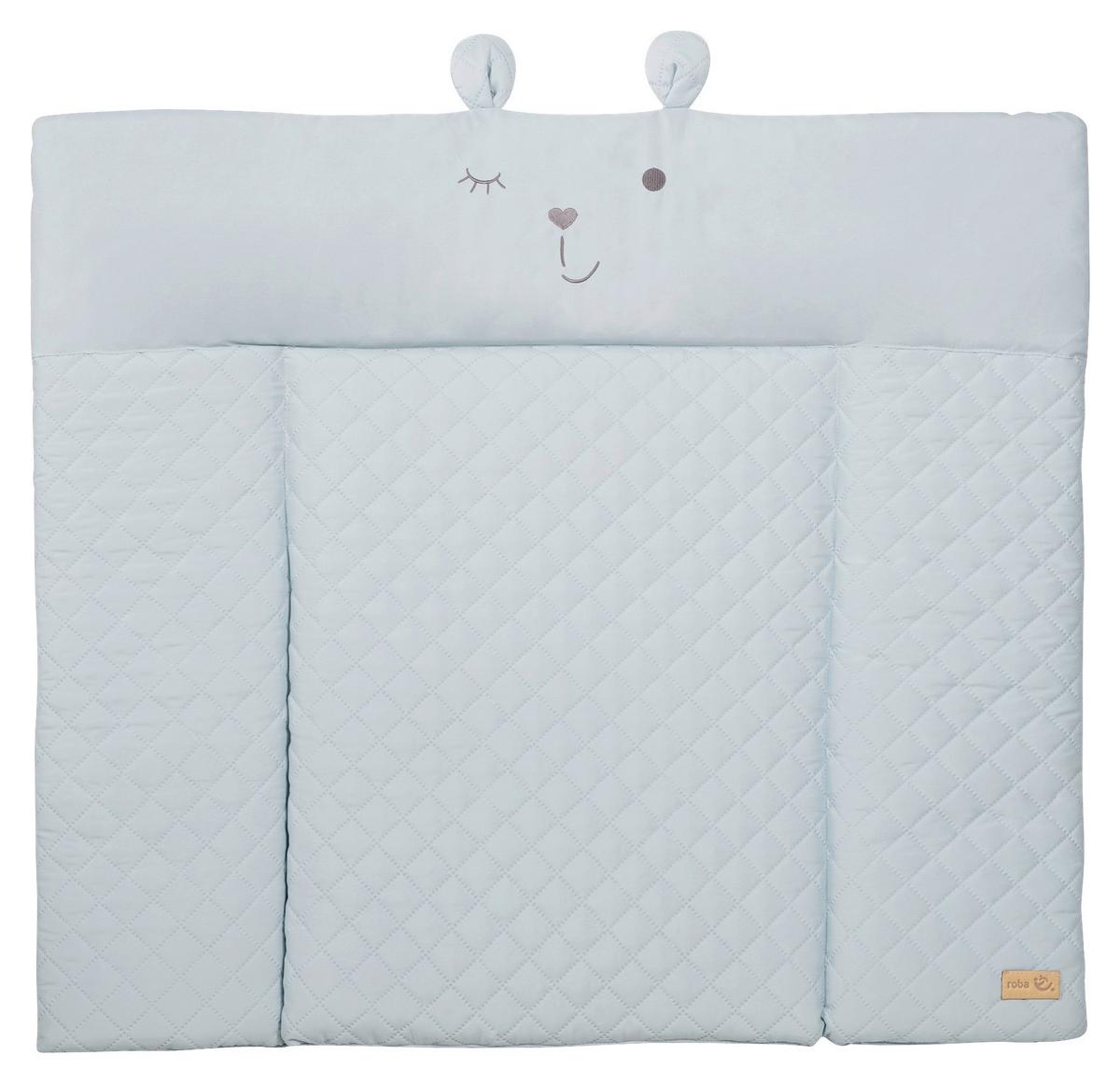 Prebaľovacia podložka BEAR BLAU, 85x75 cm - svetlomodrá, Konventionell, textil (85/4/75cm)