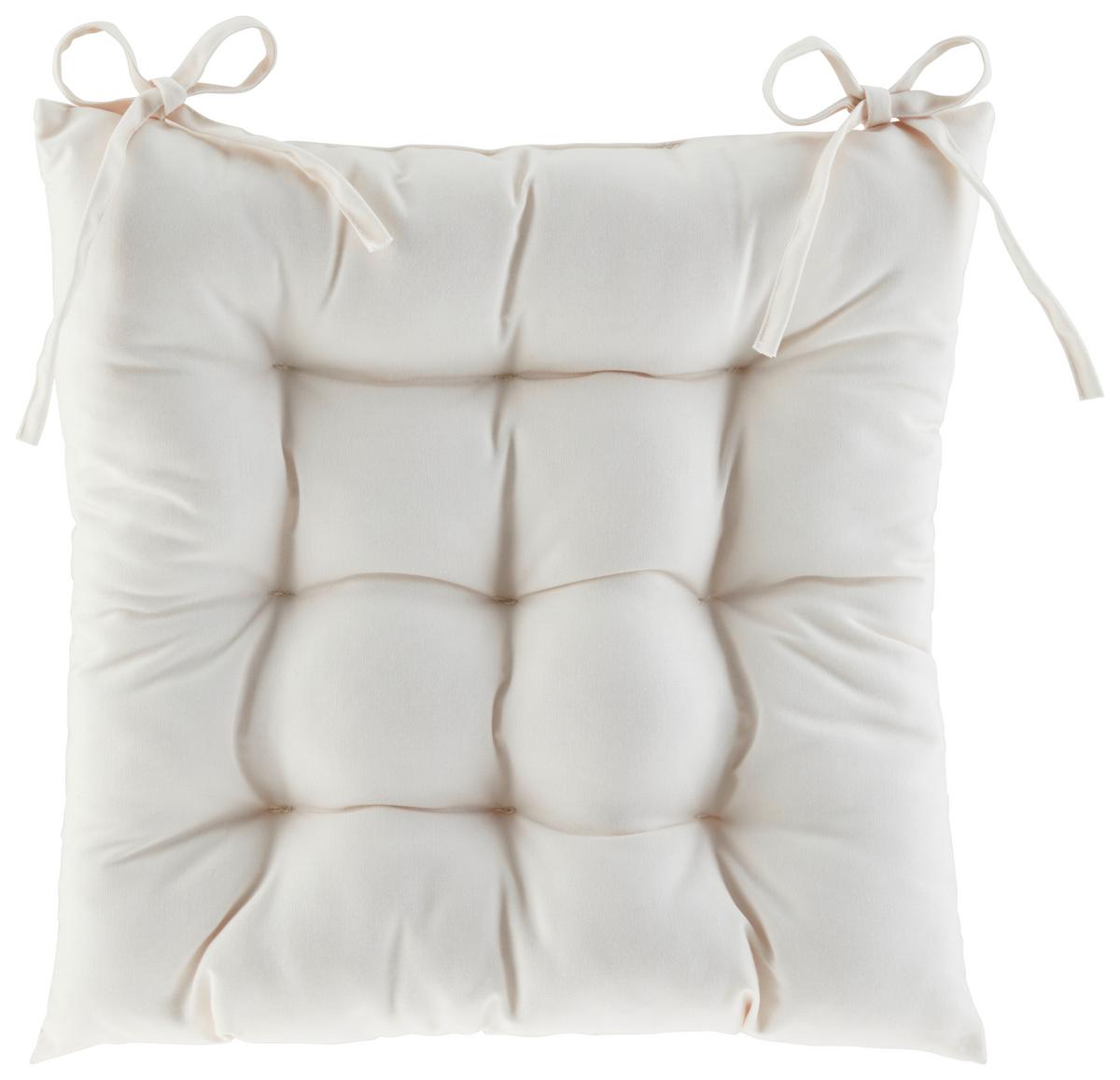 Sitzkissen Nelly - Beige, MODERN, Textil (40/40/4cm) - Luca Bessoni