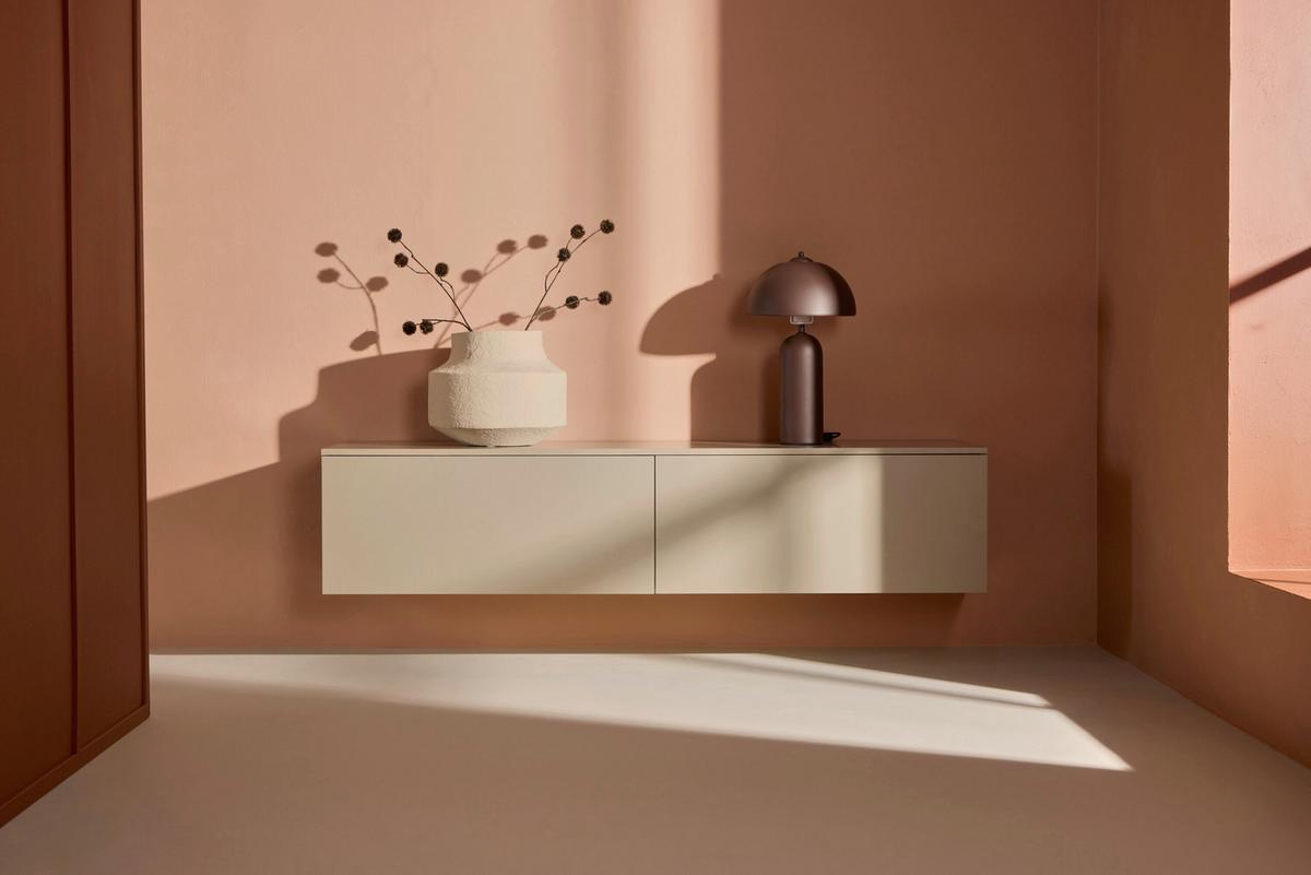 Lowboard Frihamn Beige B: 160cm - Beige, MODERN, Holz (160/35/45cm) - Livetastic