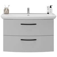 Waschbeckenunterschrank Fino, Kaschmir B: 90cm - Kaschmir/Eiche Artisan, KONVENTIONELL, Keramik/Holzwerkstoff (90/50/50cm)