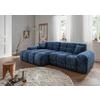 Ecksofa Bosco, Blau S: 152x301 cm - Blau/Schwarz, MODERN, Textil (152/301cm) - Livetastic