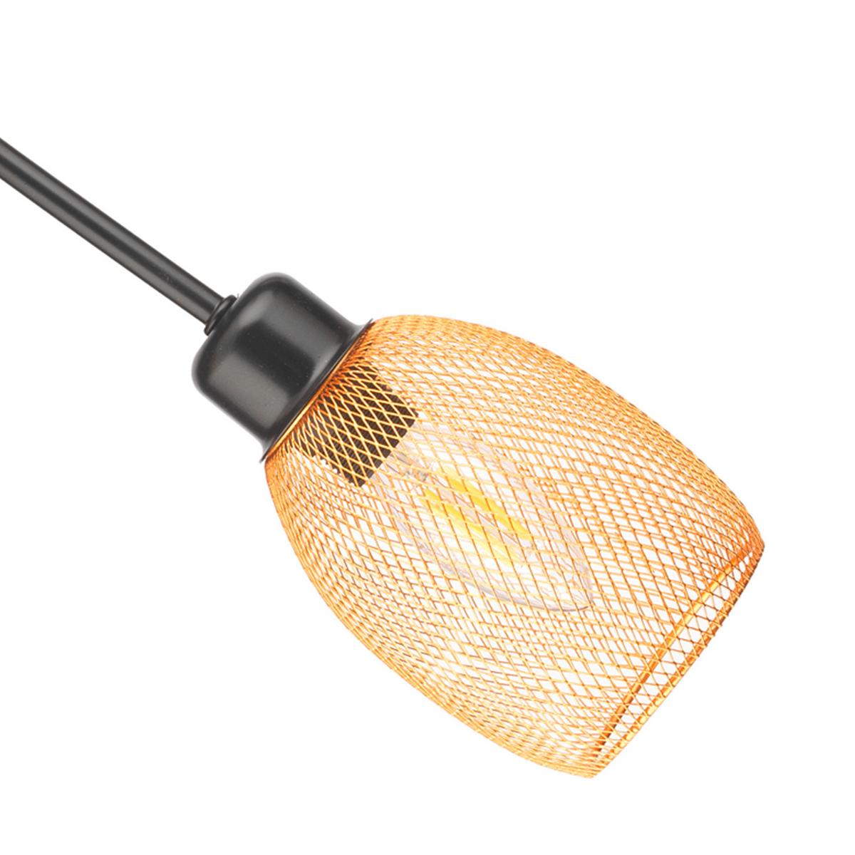 Deckenleuchte 4989/pl5 - Goldfarben/Schwarz, KONVENTIONELL, Metall (63/20cm)