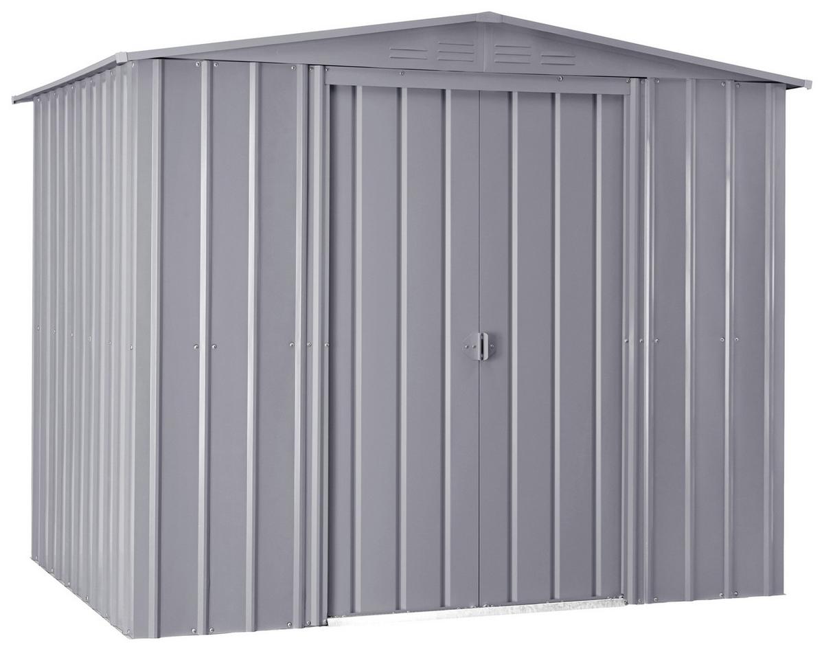 Gerätehaus Ohne Boden 247x245x198 Cm - Silberfarben, Basics, Metall (247/198/245cm)