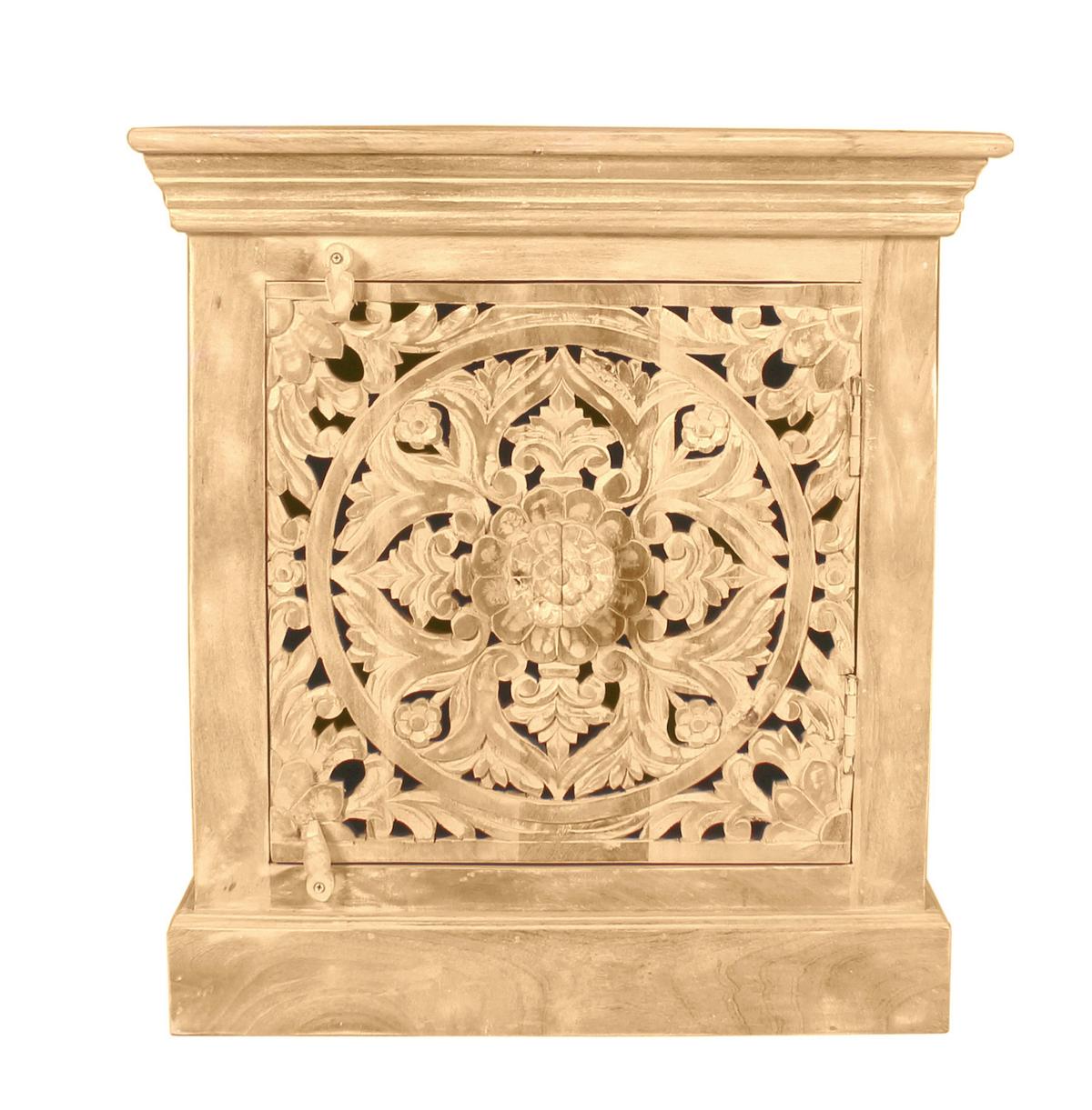 NACHTKÄSTCHEN Naturfarben B: 60cm - Naturfarben, Basics, Holz (60/65/40cm) - Livetastic