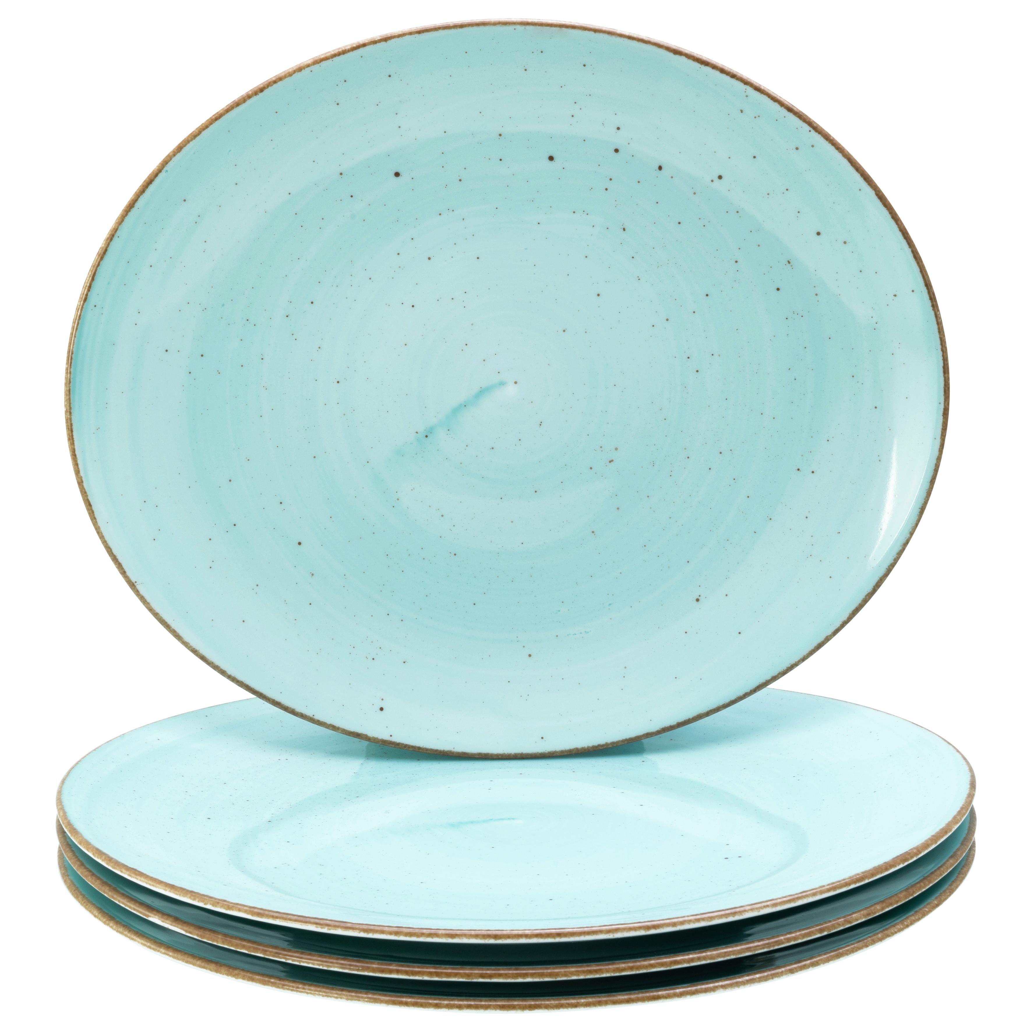 Steaktellerset Keramik, Hellblau - Hellblau, Basics, Keramik - Creatable