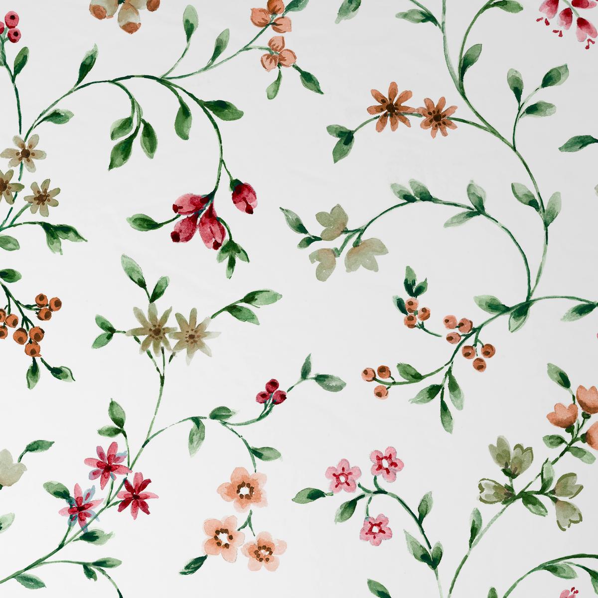 Bettwäsche Antonia - Rostfarben/Grün, ROMANTIK / LANDHAUS, Textil - James Wood